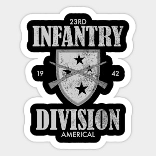 23rd Infantry Division (distressed) Sticker